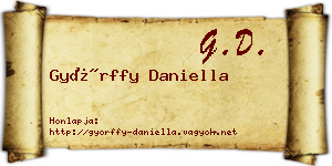 Győrffy Daniella névjegykártya